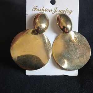Gold Fashion Jewelry Statement Earrings